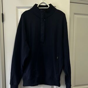 PXG Navy Quarter-Zip Pullover Sweater